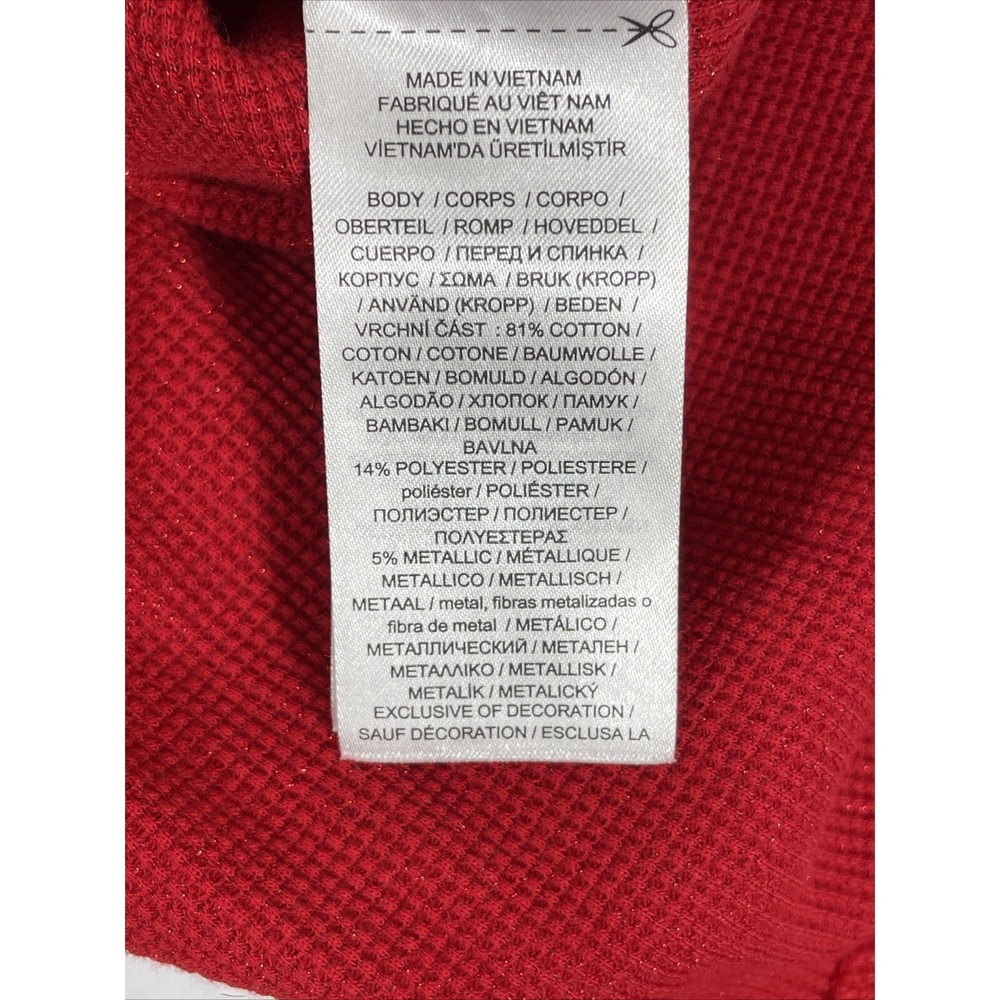 Lauren Ralph Lauren Top Womens Size Extra‎ Large Black Label V-Neck Shiny - Picture 11 of 15